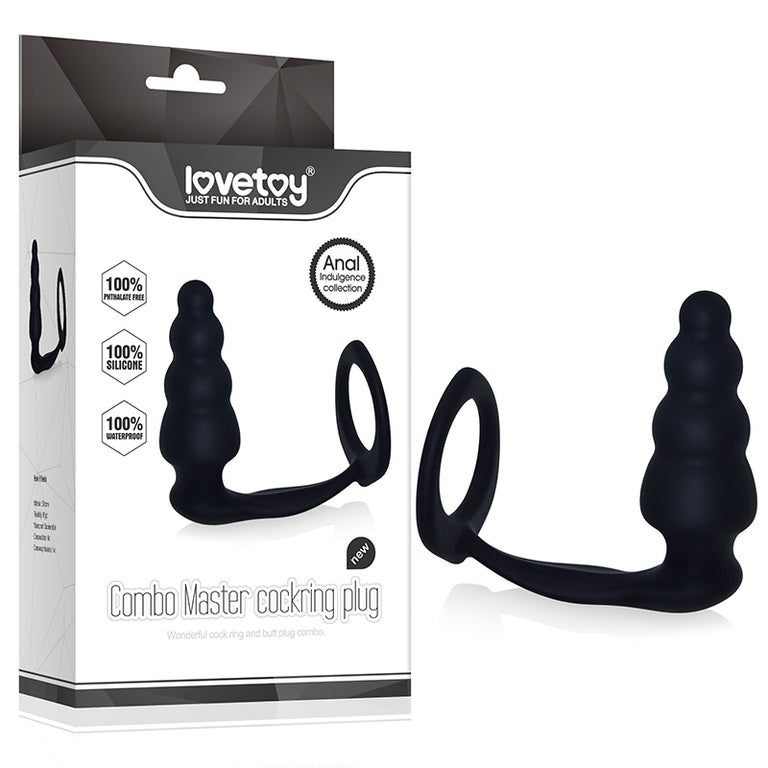 Combo Master Cockring Plug