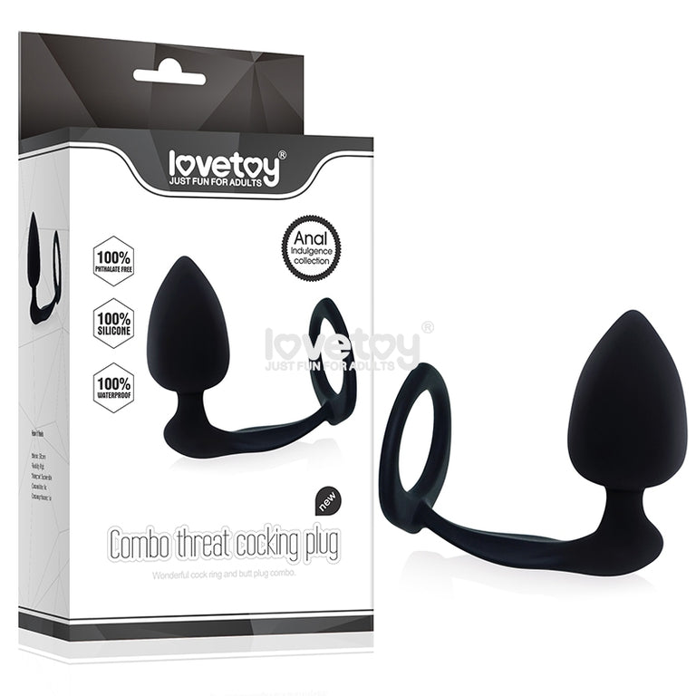 Combo Threat Cockring Plug