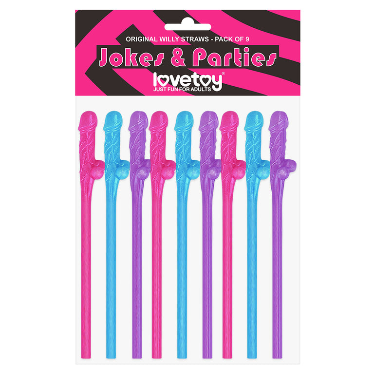 Original Willy Straws â€“ Pack of 9