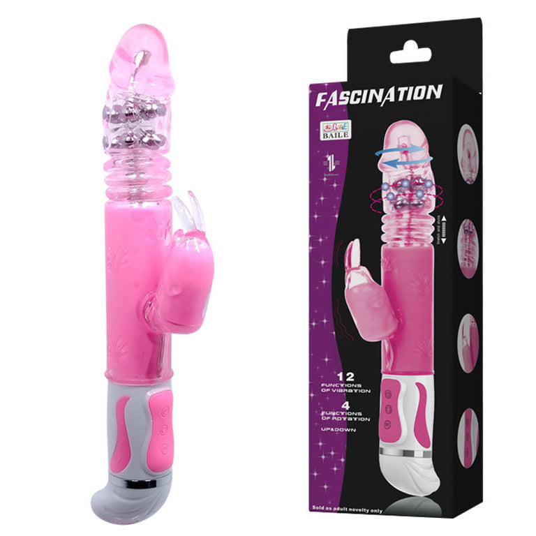 Fascination Thrusting Rabbit - 12 functions of vibration 4 functions rotation UP & DOWN