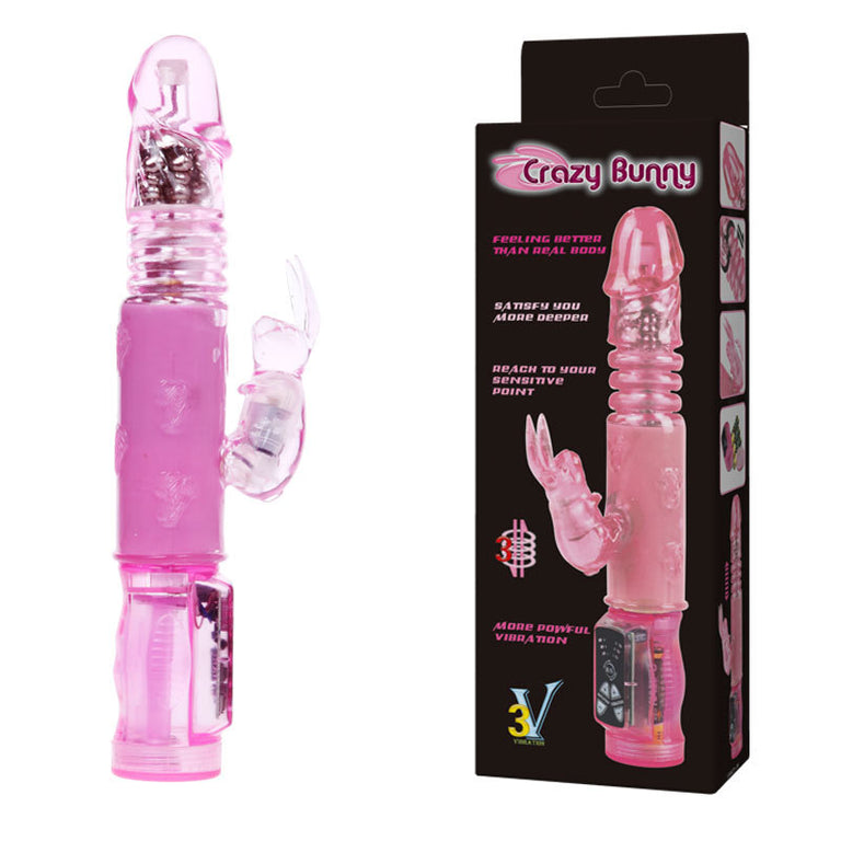 Crazy Bunny - 3 speed vibration 3 speed Up-down and rotation