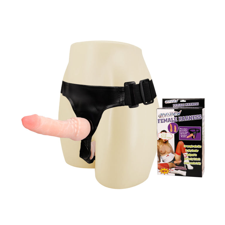 ULTRA FEMALE HARNESS - 2 Dildos Flesh