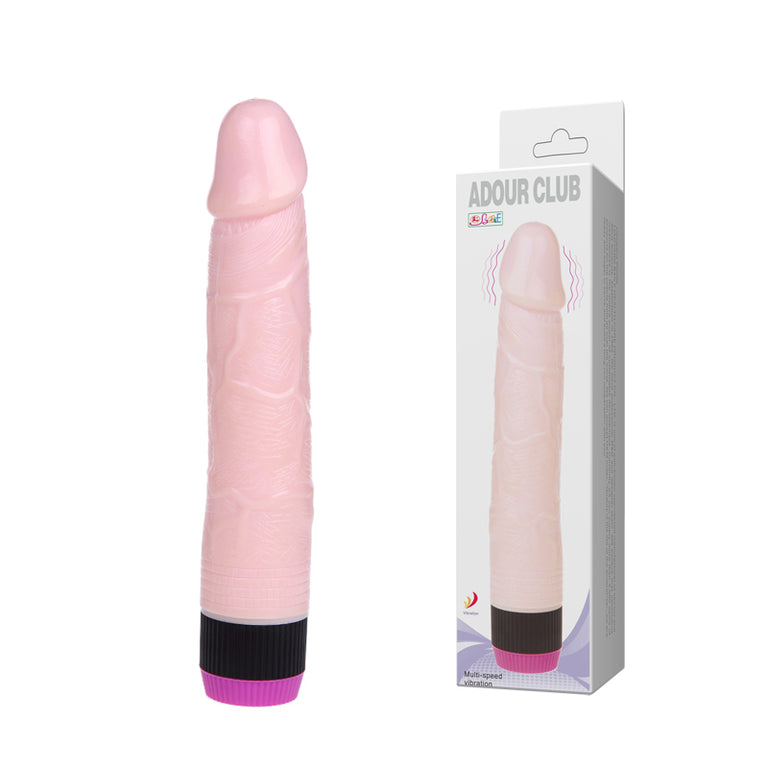 VIBRATING DILDO 8.9" FLESH