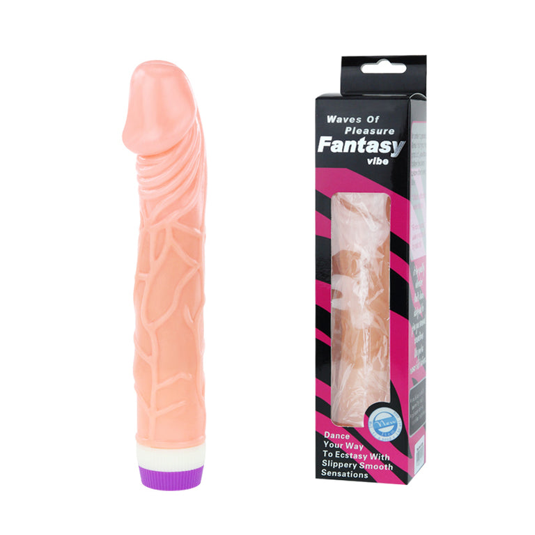 REALISTIC VIBRATING DONG 8" FLESH