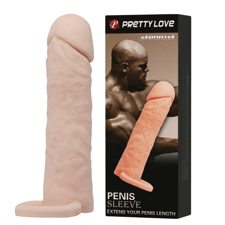 PENIS EXTENSION SLEEVE MEDIUM 6.2" 