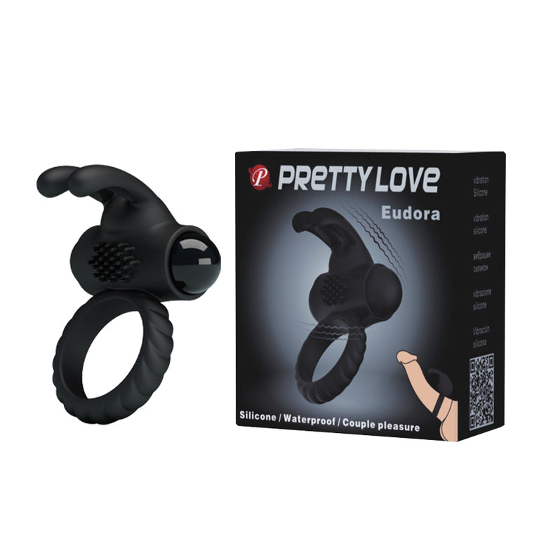 SILICONE VIBRATING COCK RING EUDORA