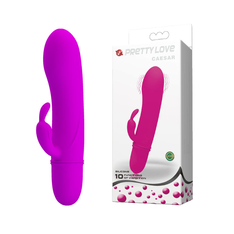 CAESAR Silicone Rabbit Pocket Vibrator - 10 Function of Vibration