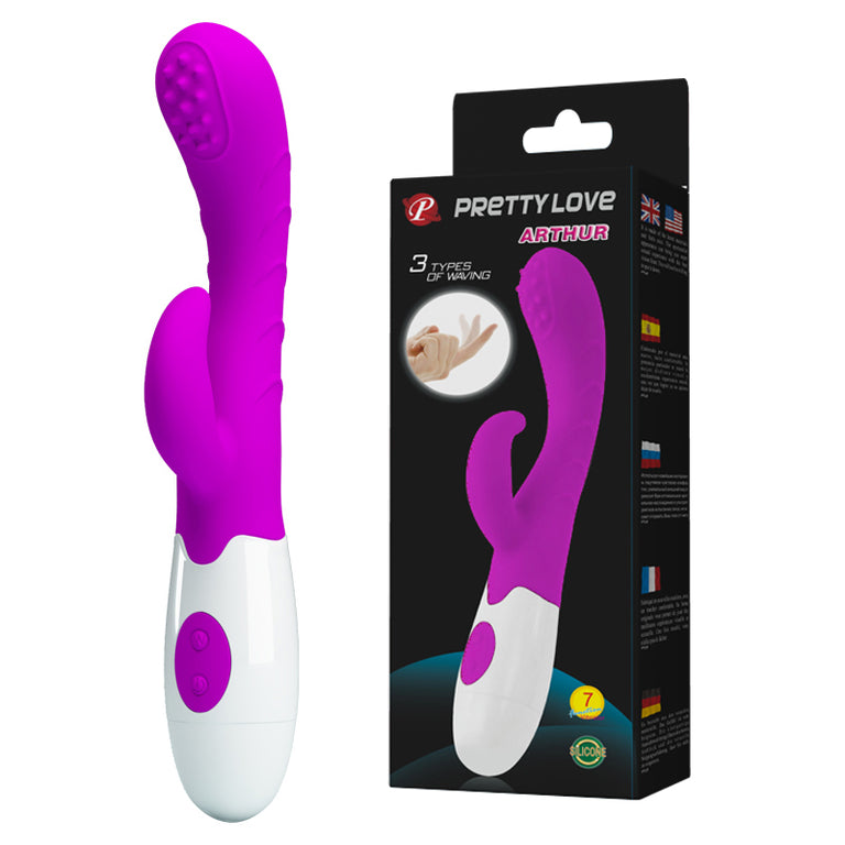 ARTHUR - 7 Functions Silicone Vibrator with 3 Types of G-Spot Tickling