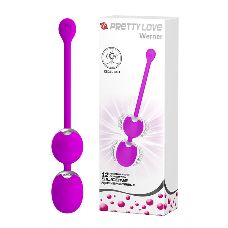 Werner - Vibrating Kegel Ball 12 Functions USB Rechargeable