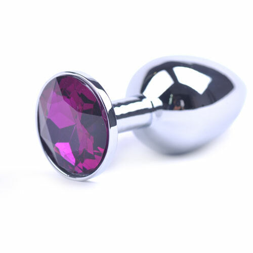 Metallic Anal Plug Purple Small