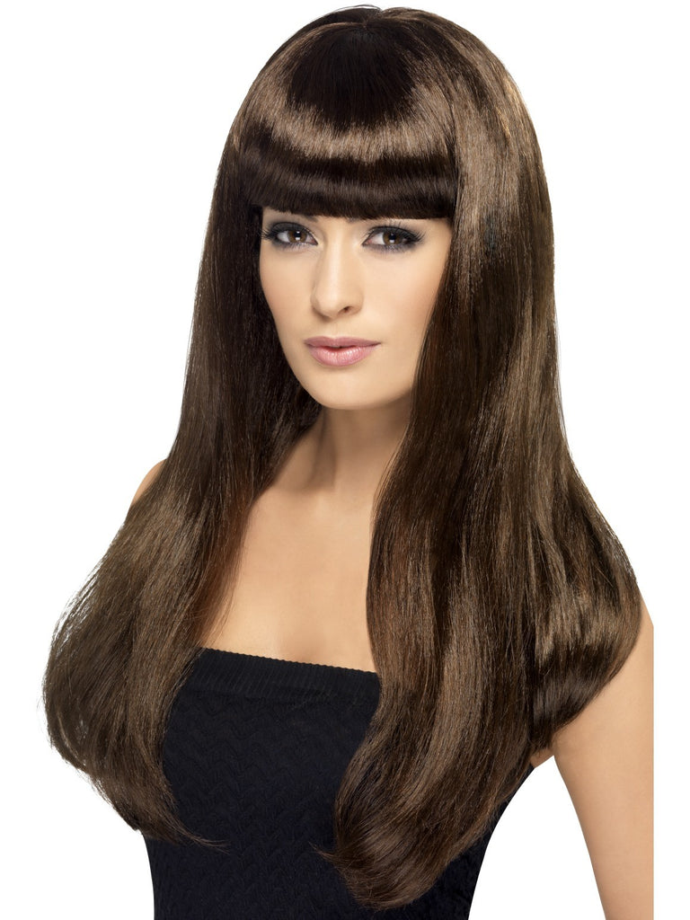Brown Long Straight Babelicious Wig