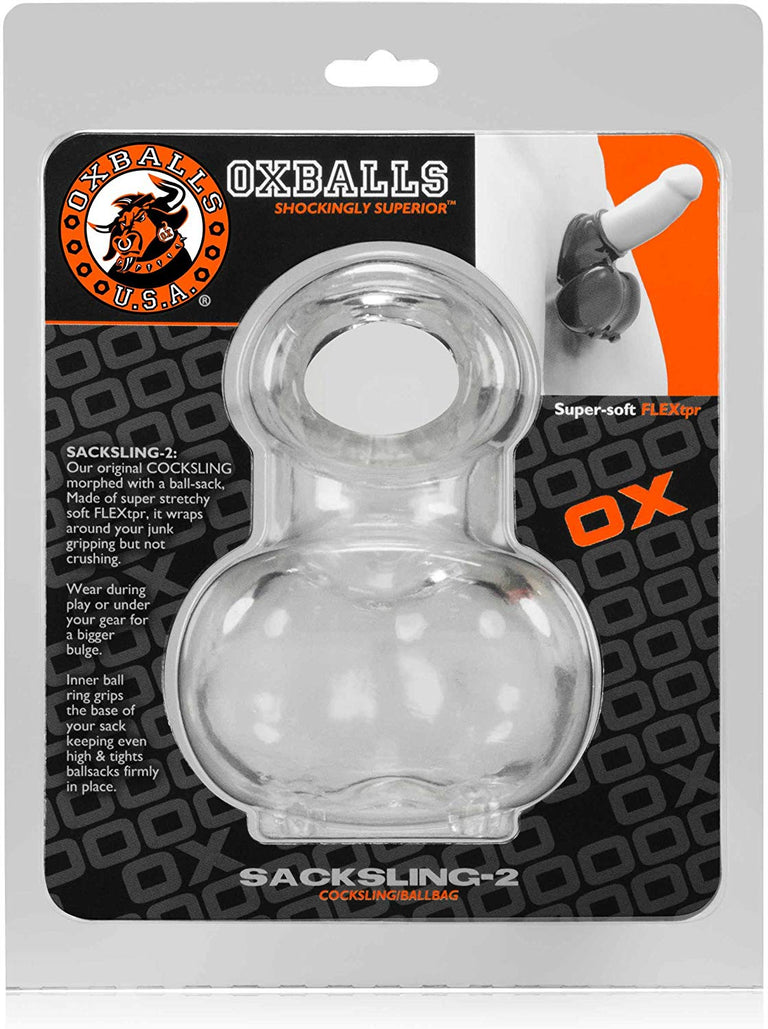 SACKSLING-2 cocksling ballbag clear