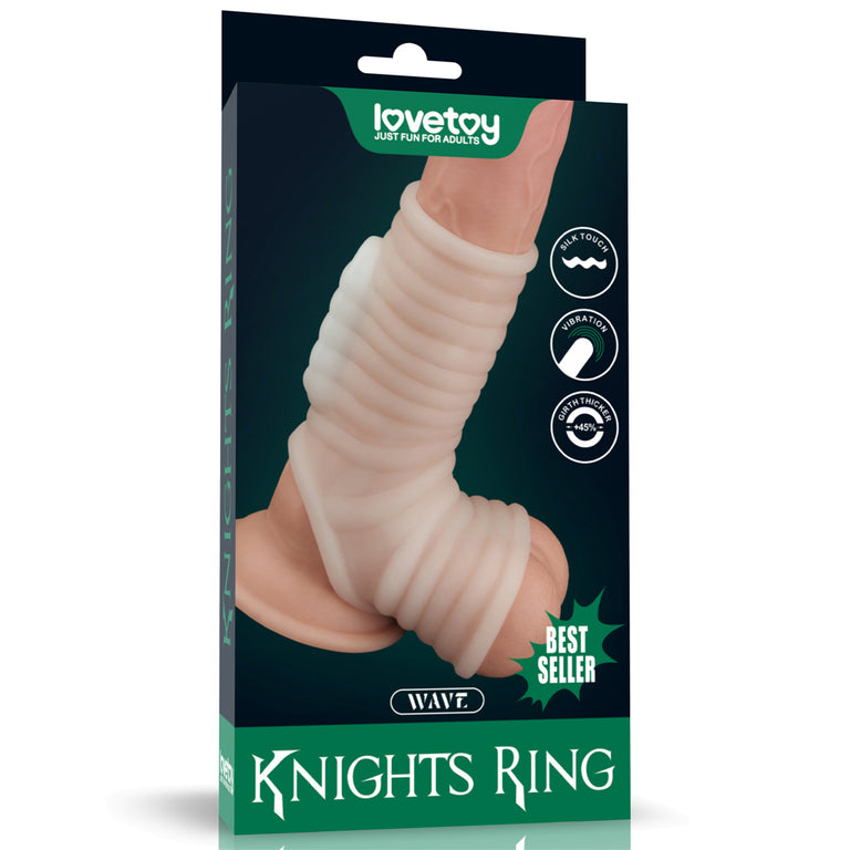 Vibrating Knights Ring with Scrotum Sleeve