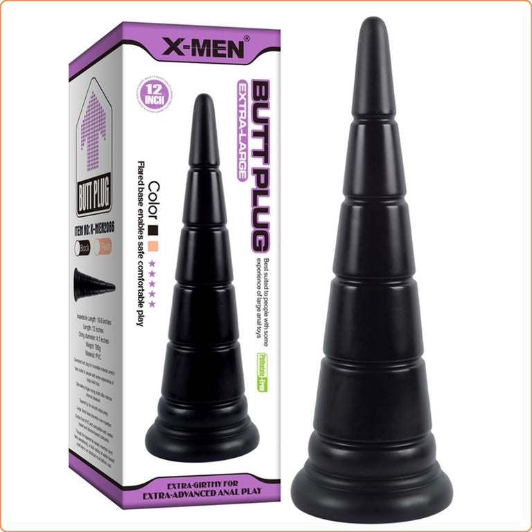 Large Cone Butt Plug 12 Inch