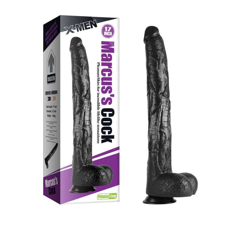 Black Marcus Realistic Cock 17 Inch