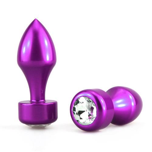 Aluminum Butt Plug With Diamond