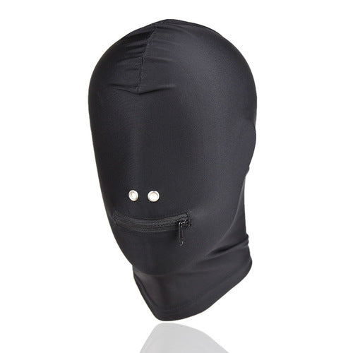 Spandex Zipper Mouth Hood