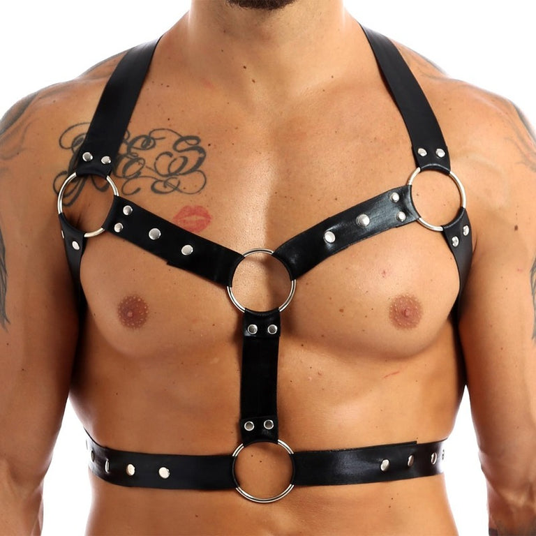 Male Chest Harness with O Rings