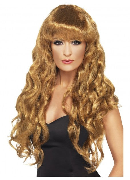 Long Curly Brown Siren Wig