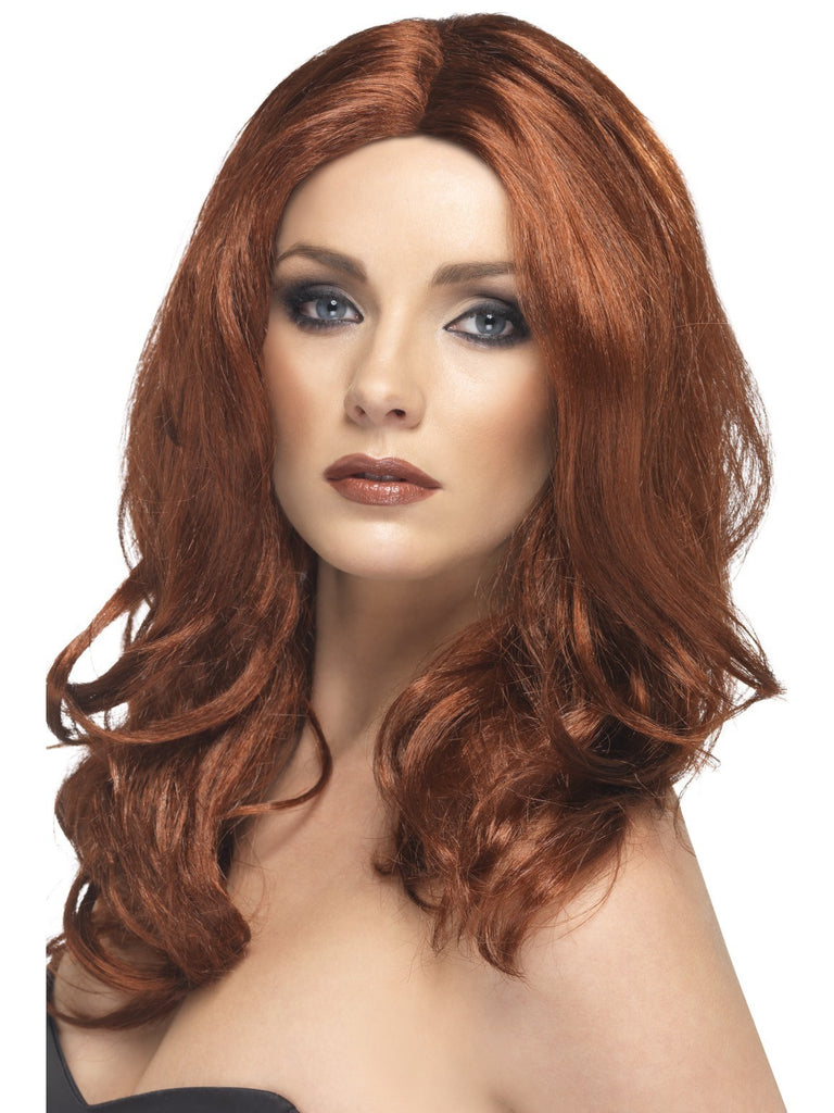Long Wavy Auburn Superstar Wig