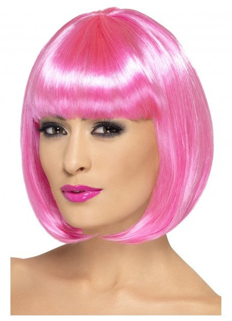 Pink Short Bob Partyrama Wig