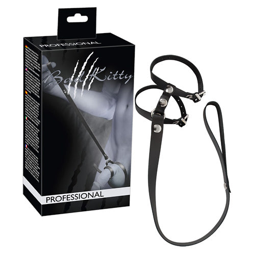 BAD KITTY PENIS/TESTICLE HARNESS WITH LEASH