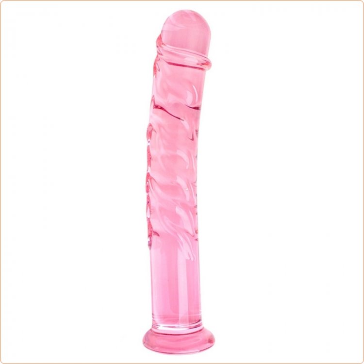 Pink Glass 7" Dildo