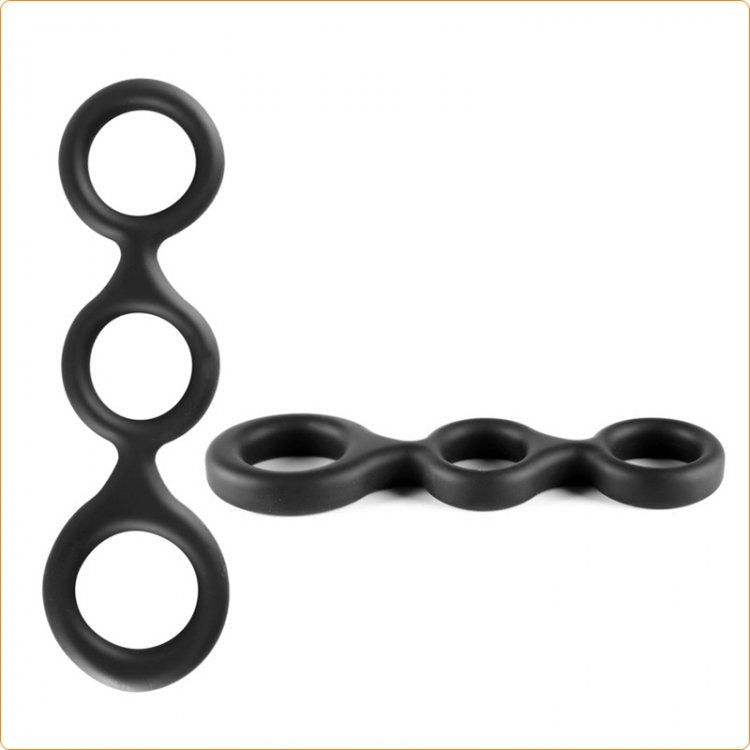 X-MEN Liquid Silicone Three-Ring Cock Cage