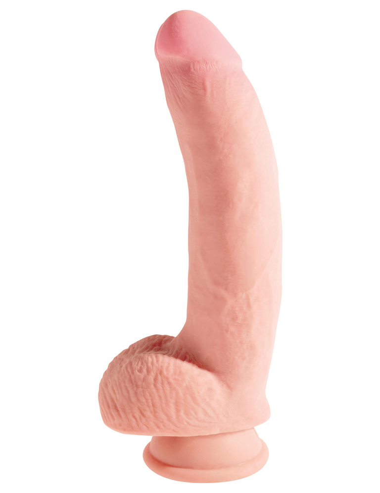 KING COCK PLUS 10" TRIPLE DENSITY COCK WITH BALLS